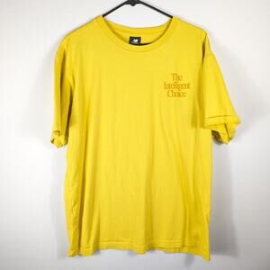 New Balance XL Yellow T-Shirt Men’s Graphic Tee “The Intelligent Choice” Cotton